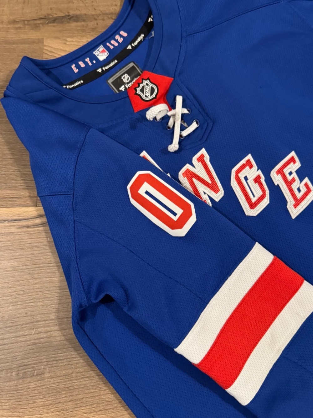 Fanatics New York Rangers Youth Breakaway Home Jersey L/Xl Blue NHL Hockey Shirt - Picture 4 of 6